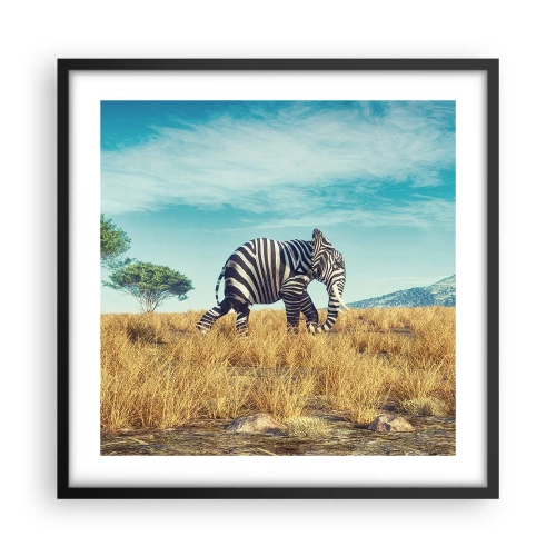 Poszter fehér keretben - A szürke már nem menő - 50x50 cm