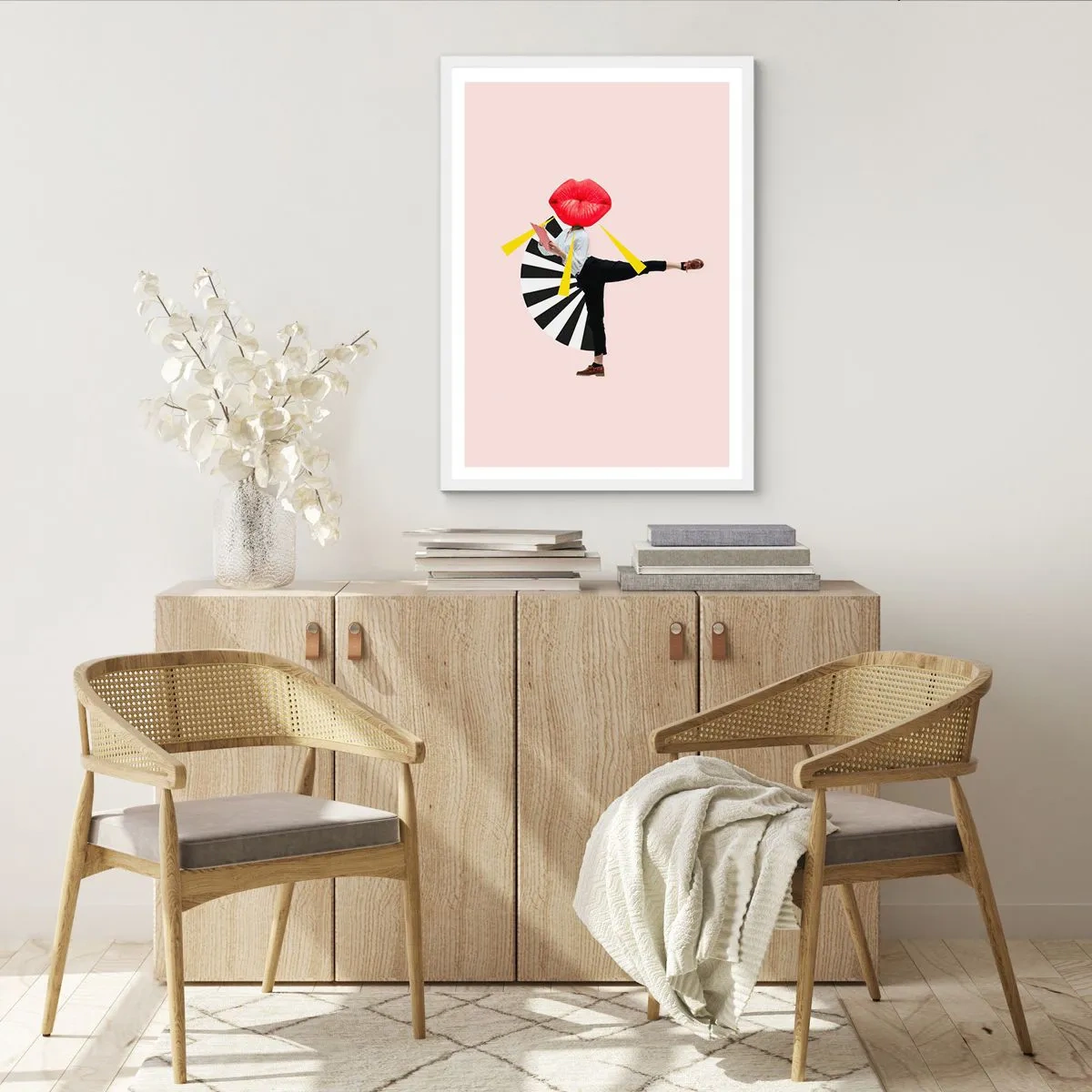 Poszter fekete keretben - Szürreális pop art - 30x40 cm