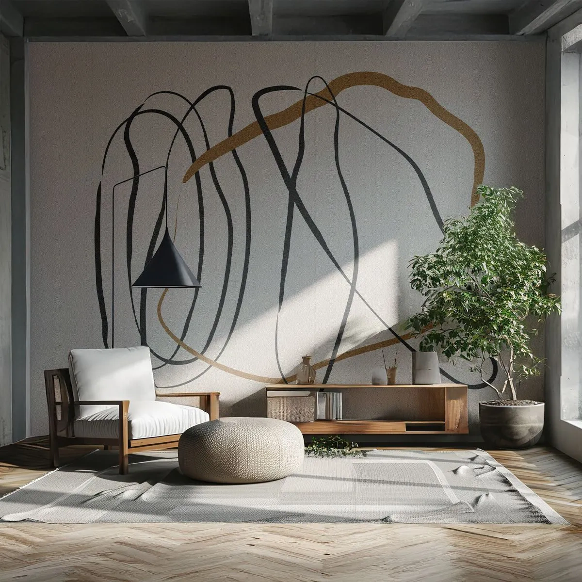 Fotótapéta Standard Eco - Kompozíció - birtokló tánc - Darab, Minimalista, Art Deco - 400x280 cm