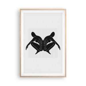 Poszter világos tölgy keretben - Egy közös lélek - 61x91 cm