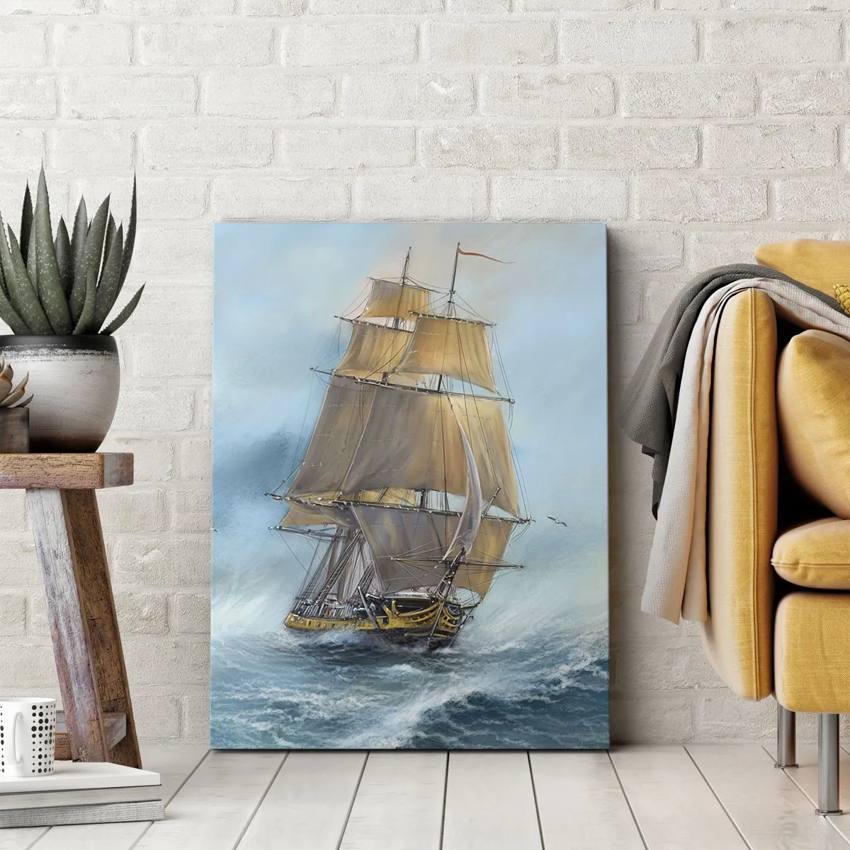 Vászonkép - A hullámok hullámzása - 45x80 cm