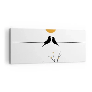 Vászonkép - Fülemüle este - 100x40 cm