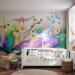 Fotótapéta Premium Sand - Nincsenek szavak! - Absztrakció, Hal, Grafika - 100x70 cm