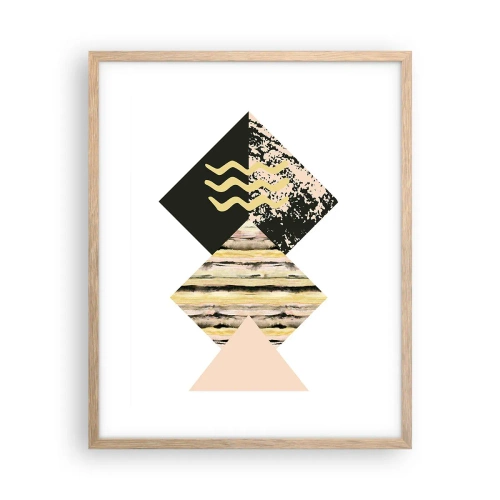 Poszter világos tölgy keretben - Nem olyan egyszerű - 40x50 cm