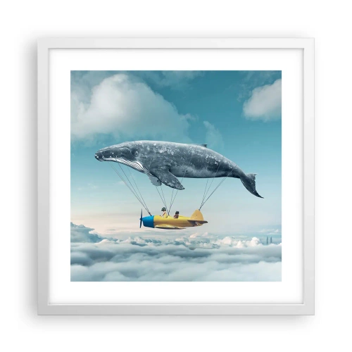 Poszter fekete keretben - Miért is ne? - 40x40 cm