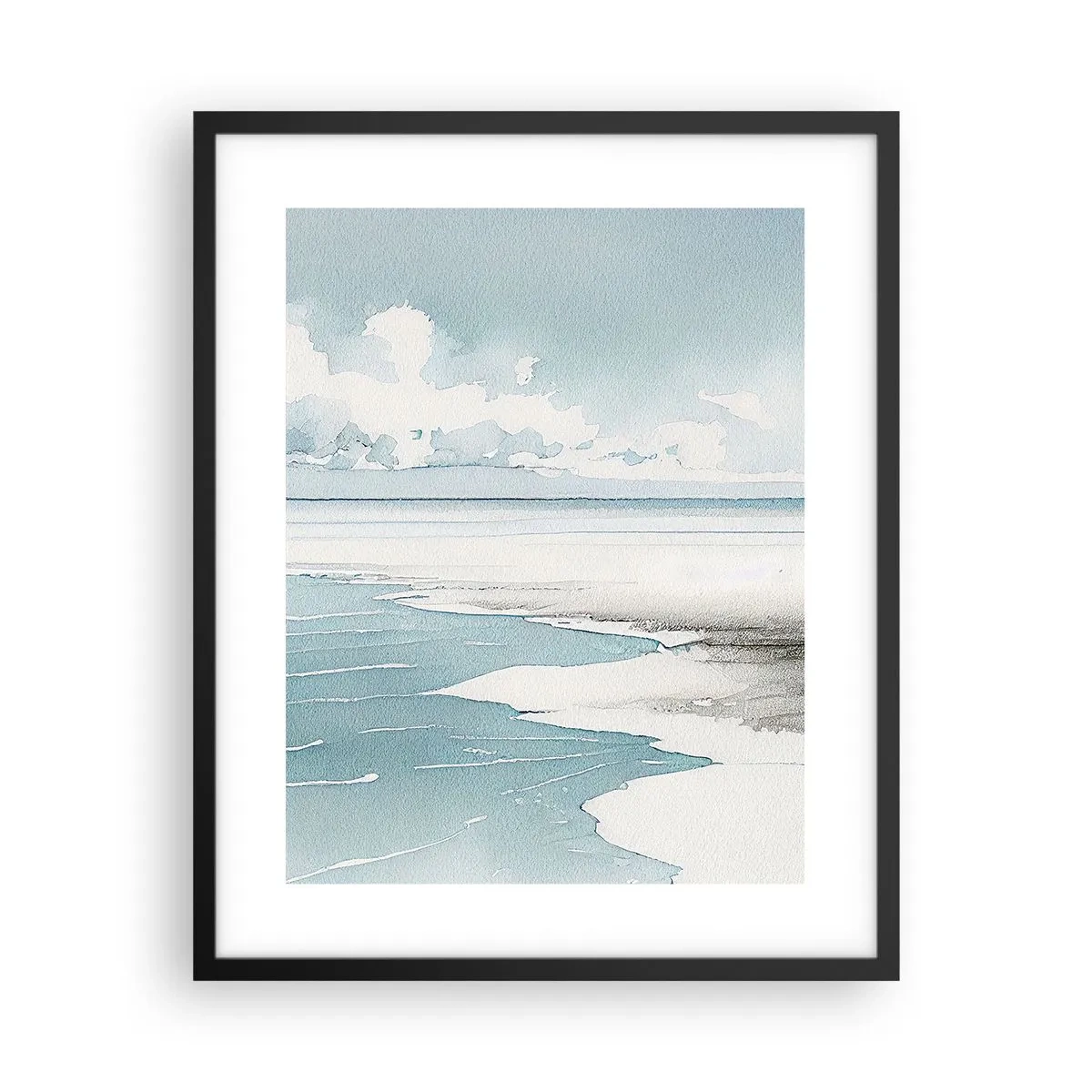 Poszter fehér keretben - Szelíd dagály - 40x50 cm