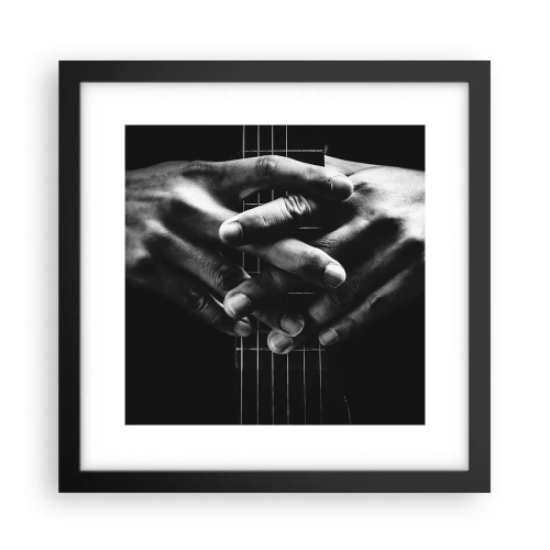 Poszter fehér keretben - Művész imája - 30x30 cm