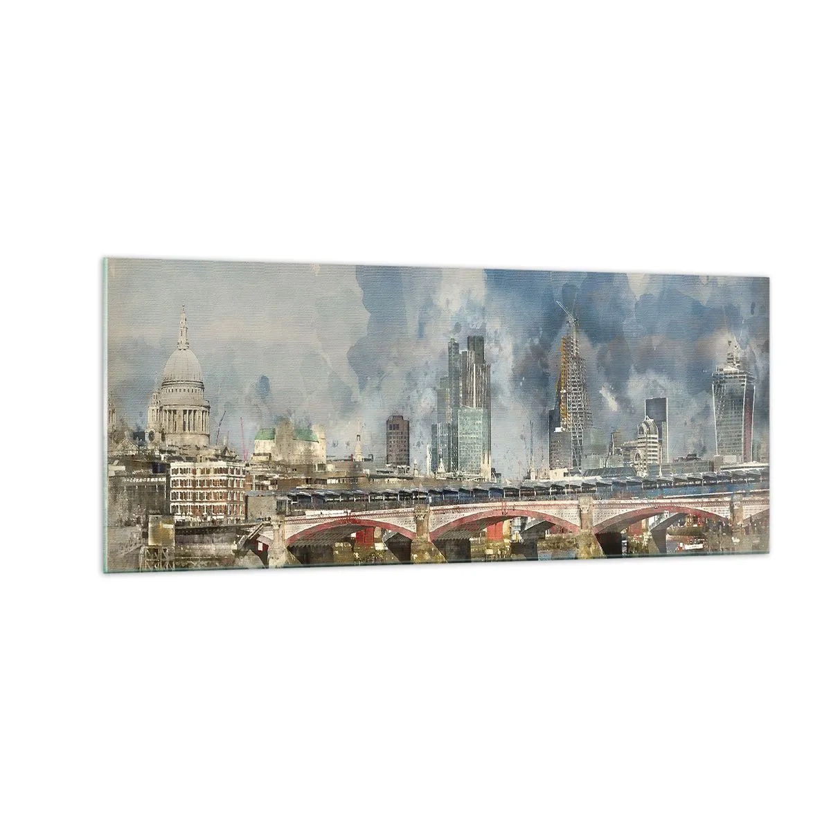 Üveg kép - London teljes pompájában - 100x40 cm