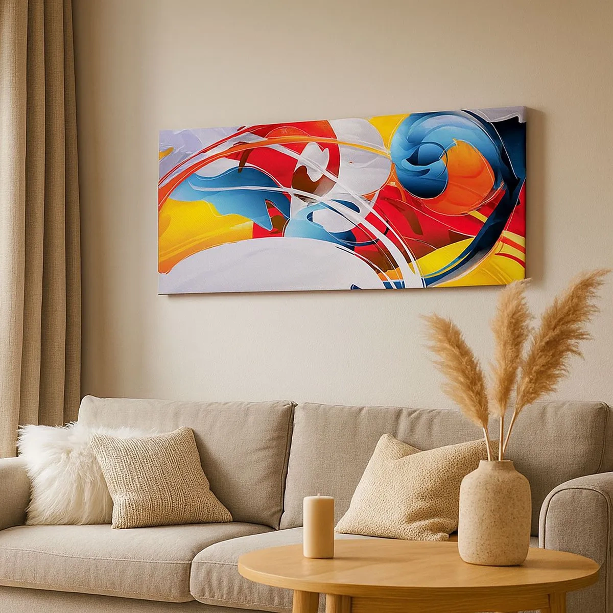 Vászonkép - Az elemek tánca - 100x40 cm