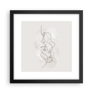 Poszter fehér keretben - Ölelésbe gabalyodva - 30x30 cm