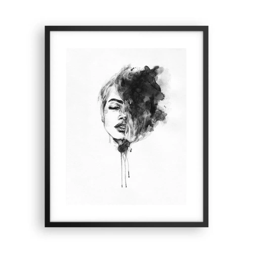 Poszter fehér keretben - Miről álmodozik egy lány - 40x50 cm