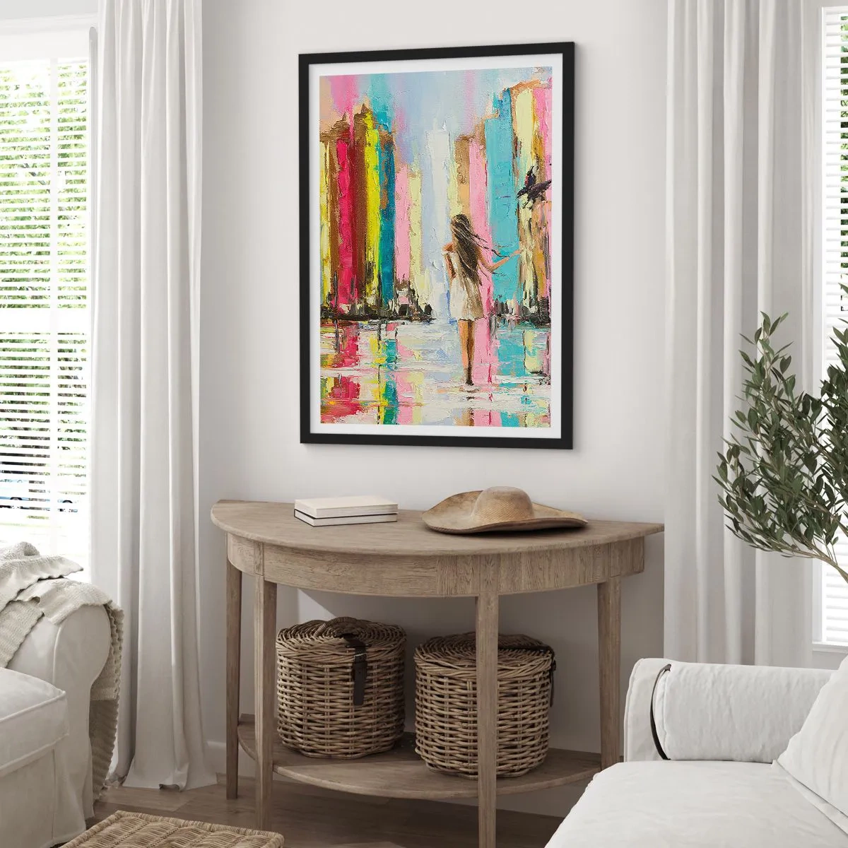 Poszter fehér keretben - Kövessél - 61x91 cm