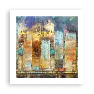 Poszter - Napfényes metropolisz - 40x40 cm