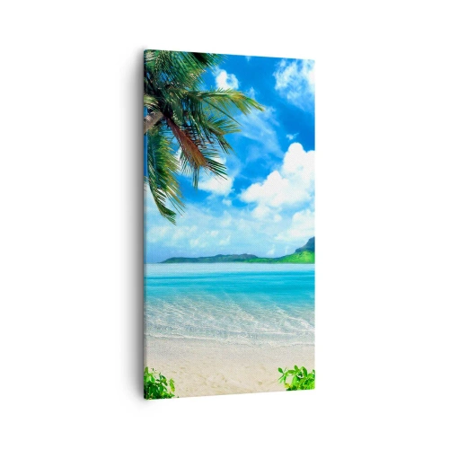 Vászonkép - A trópusi azúrkék - 55x100 cm