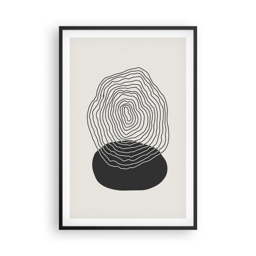 Poszter fehér keretben - Létezés és rángatózás - 61x91 cm