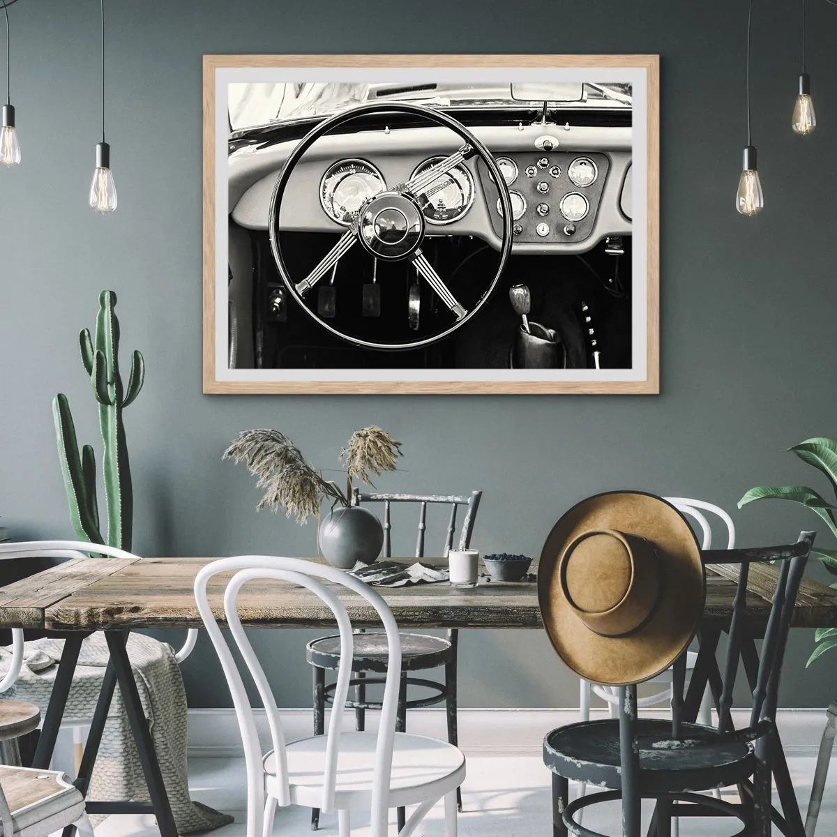 Poszter világos tölgy keretben - Gyűjtő álma - 91x61 cm