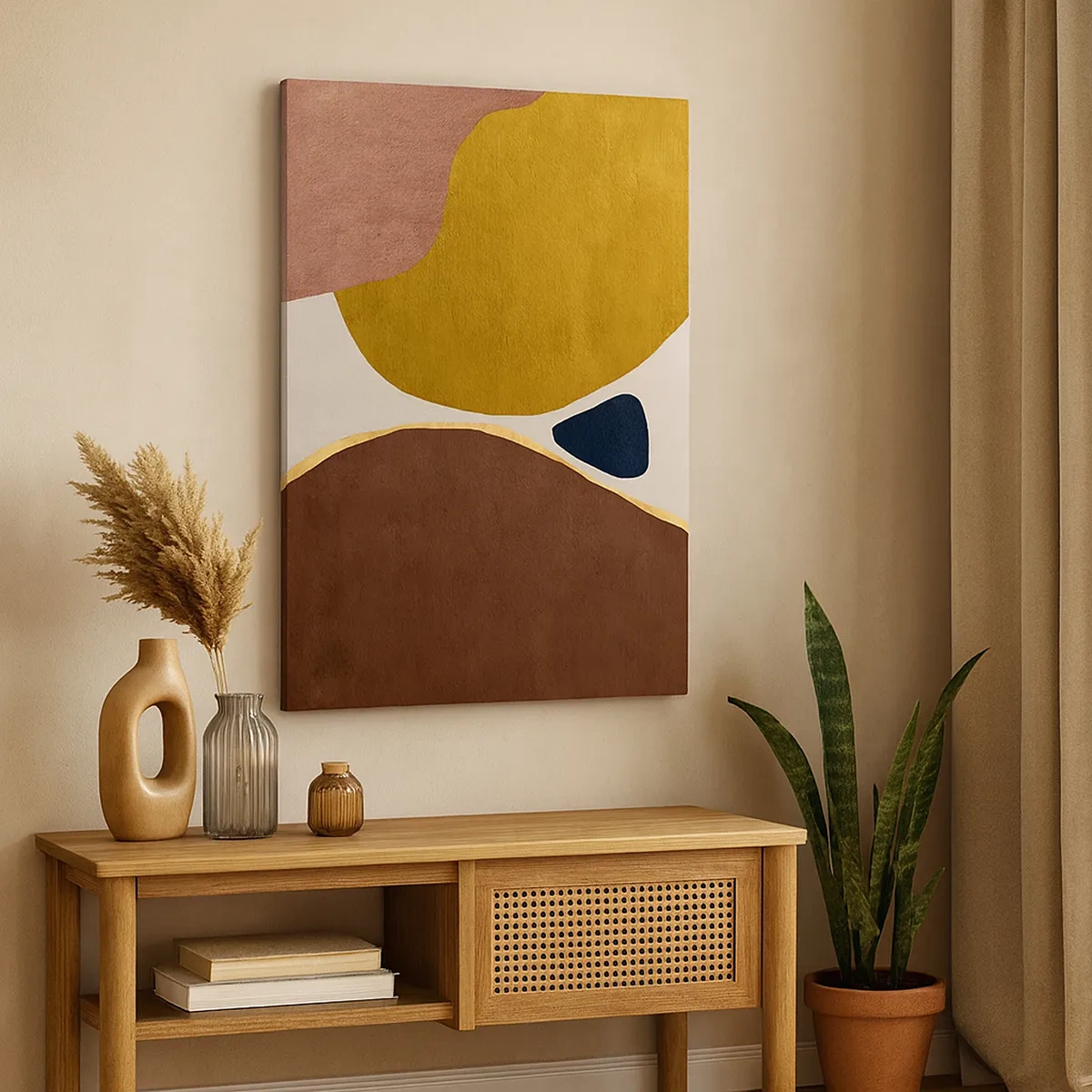 Vászonkép - Absztrakció - egy hely a térben - 50x70 cm