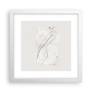 Poszter fekete keretben - Eltévedni nézésben - 30x30 cm