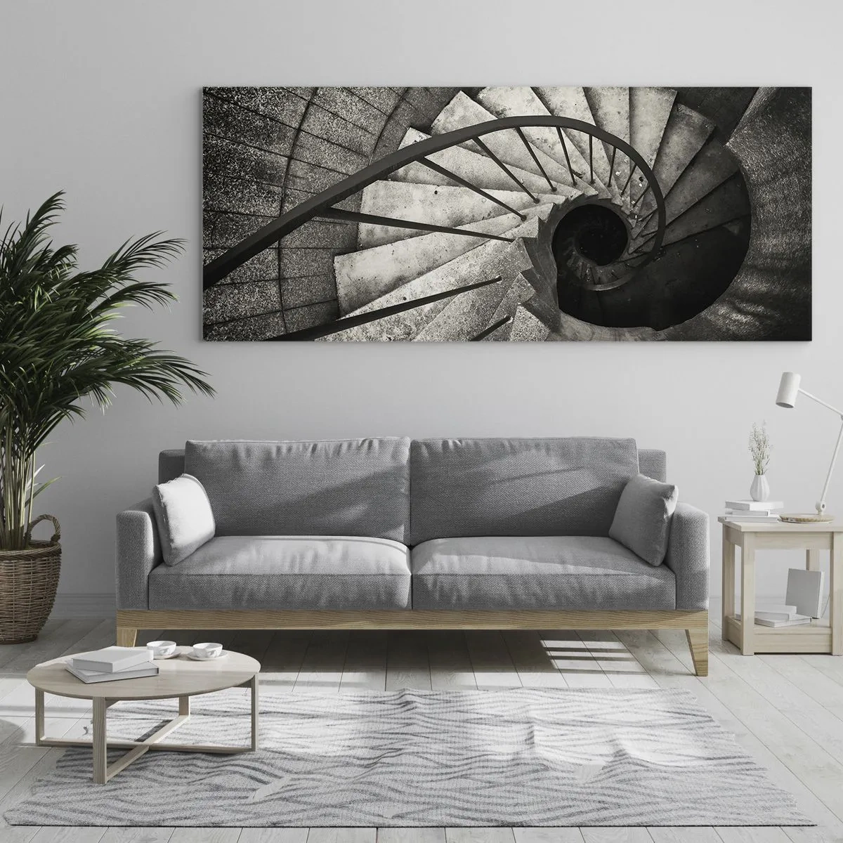 Üveg kép - Lépcsőn fel, lépcsőn le - 100x40 cm