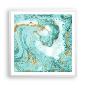 Poszter fekete keretben - Az Edo-korszak nagy hulláma alatt - 60x60 cm