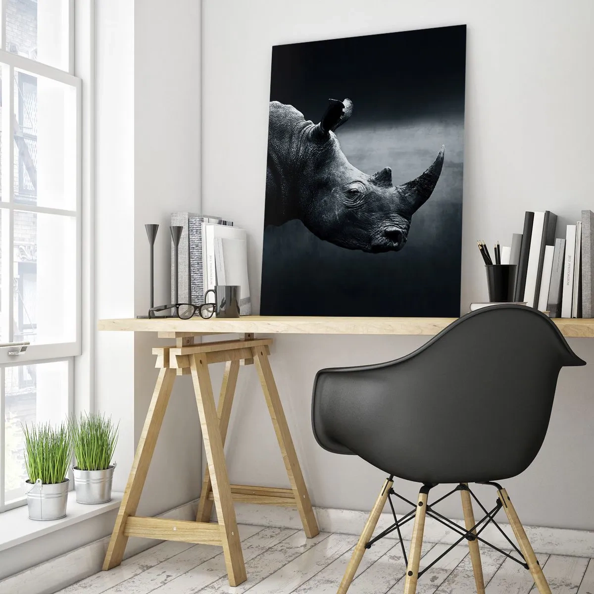 Üveg kép - Jobb profil - 50x70 cm