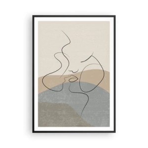 Poszter fehér keretben - Mint egy ecsetvonás - 70x100 cm