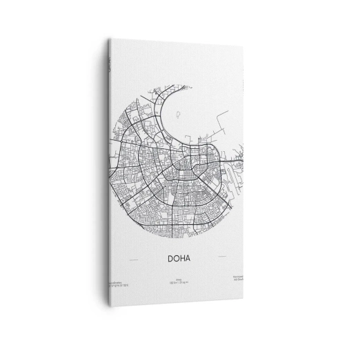 Vászonkép - Doha anatómiája - 45x80 cm