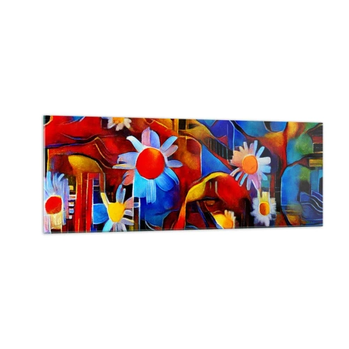 Üveg kép - Az élet színei - 140x50 cm