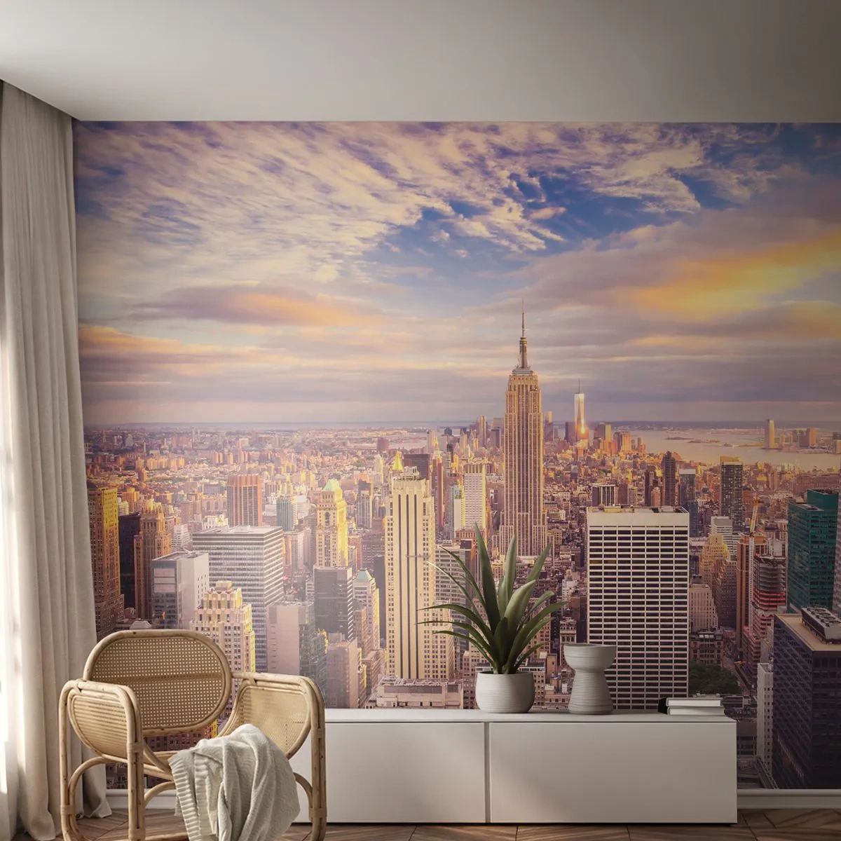 Fotótapéta Standard Eco - Elérni a felhőket - Város, New York, Építészet - 200x140 cm
