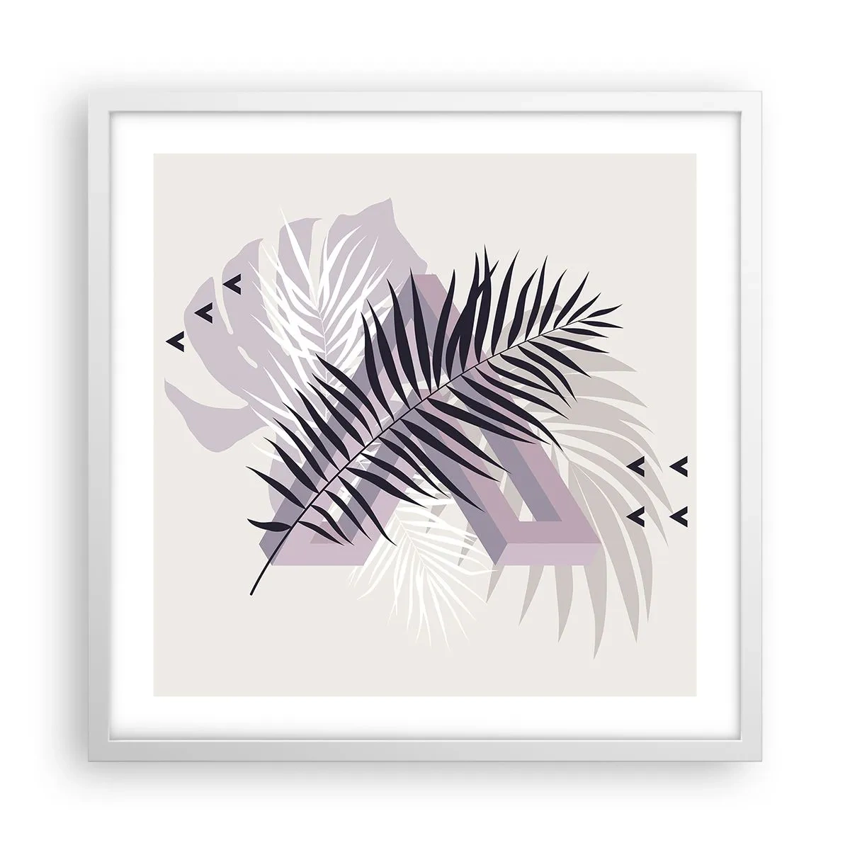 Poszter fekete keretben - Az árnyék árnyéka - 50x50 cm