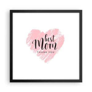 Poszter fehér keretben - Mindig a megfelelő pillanat - 40x40 cm