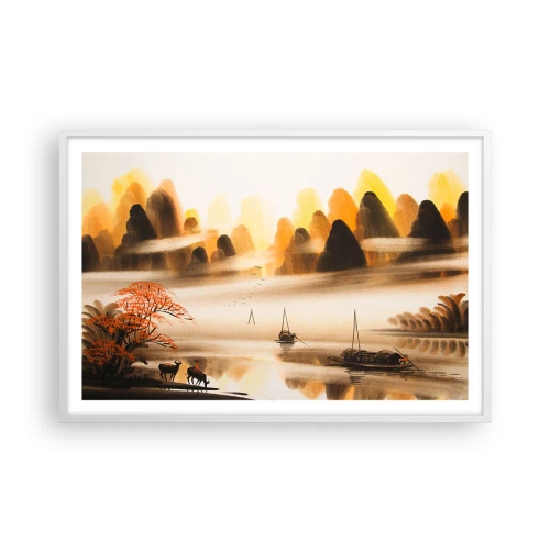 Poszter fekete keretben - Távolabb, mint a Távol-Kelet - 91x61 cm