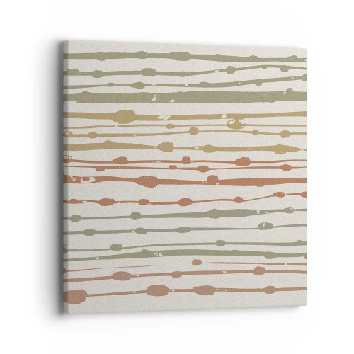 Vászonkép - Zenei színjegyzetelés - 40x40 cm