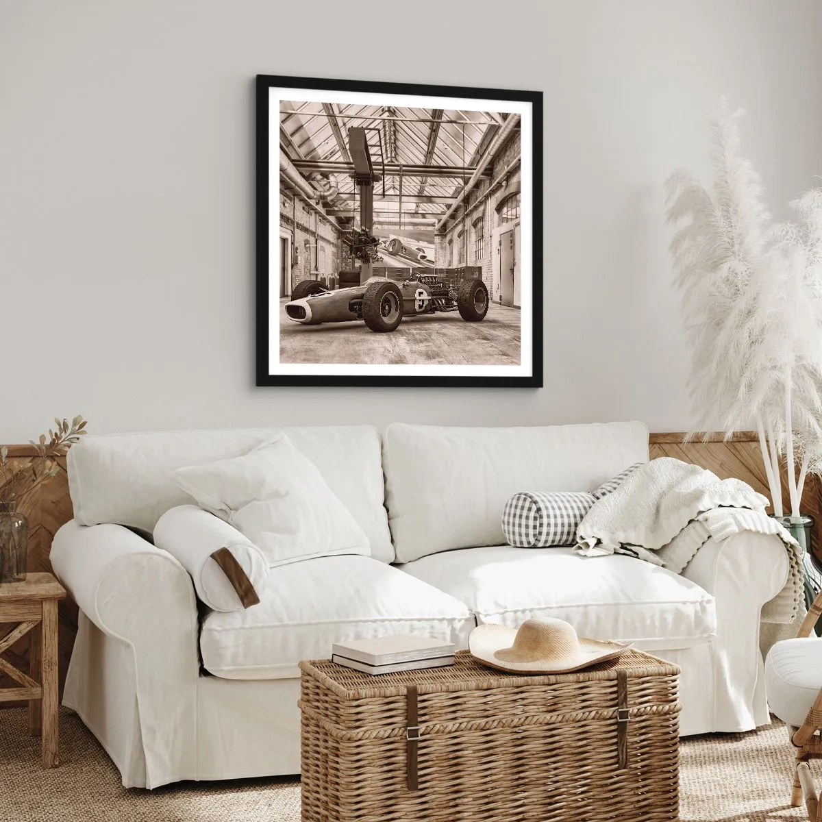 Poszter fehér keretben - A győztes pihenője - 60x60 cm