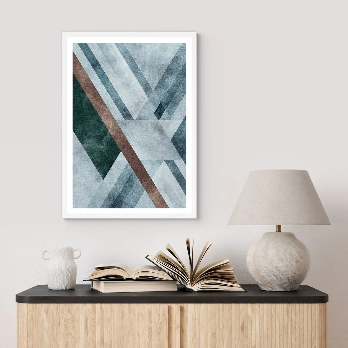 Poszter fekete keretben - A geometria kifinomult eleganciája - 61x91 cm