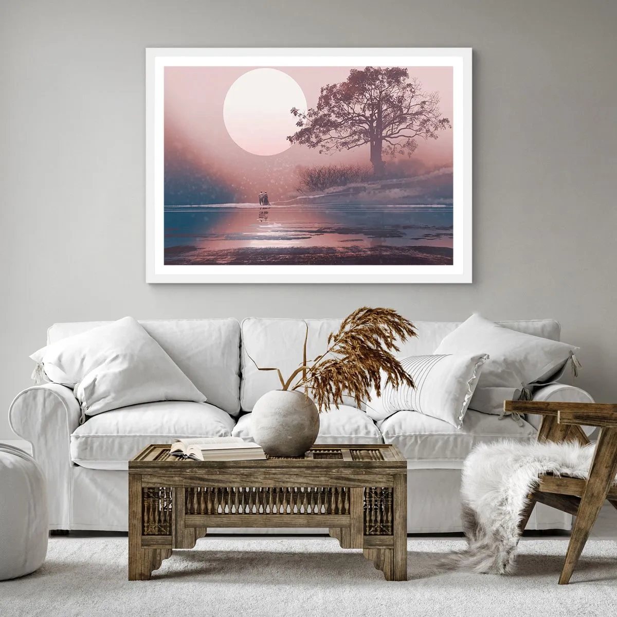 Poszter fekete keretben - Éjszakai csodák - 40x40 cm