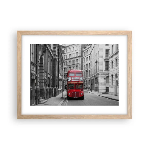 Poszter világos tölgy keretben - A mindennapi életnek nem kell szürkének lennie - 40x30 cm