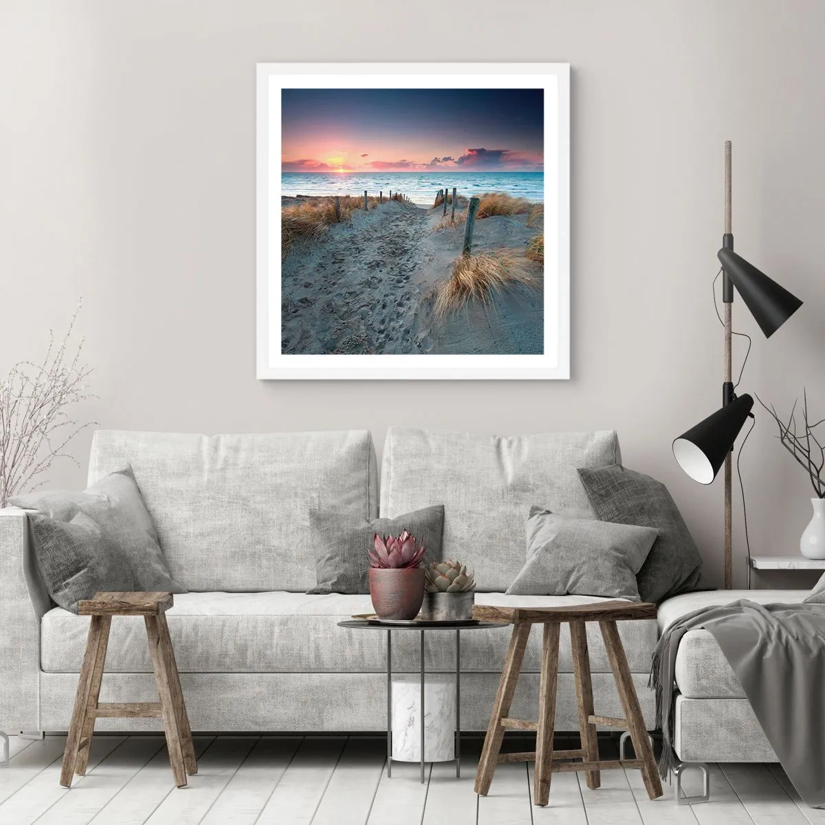 Poszter fekete keretben - Kiöntöttél egy sugárzó szivárványos fényt... - 50x50 cm