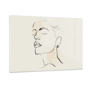 Üveg kép - Büszke tekintet - 120x80 cm