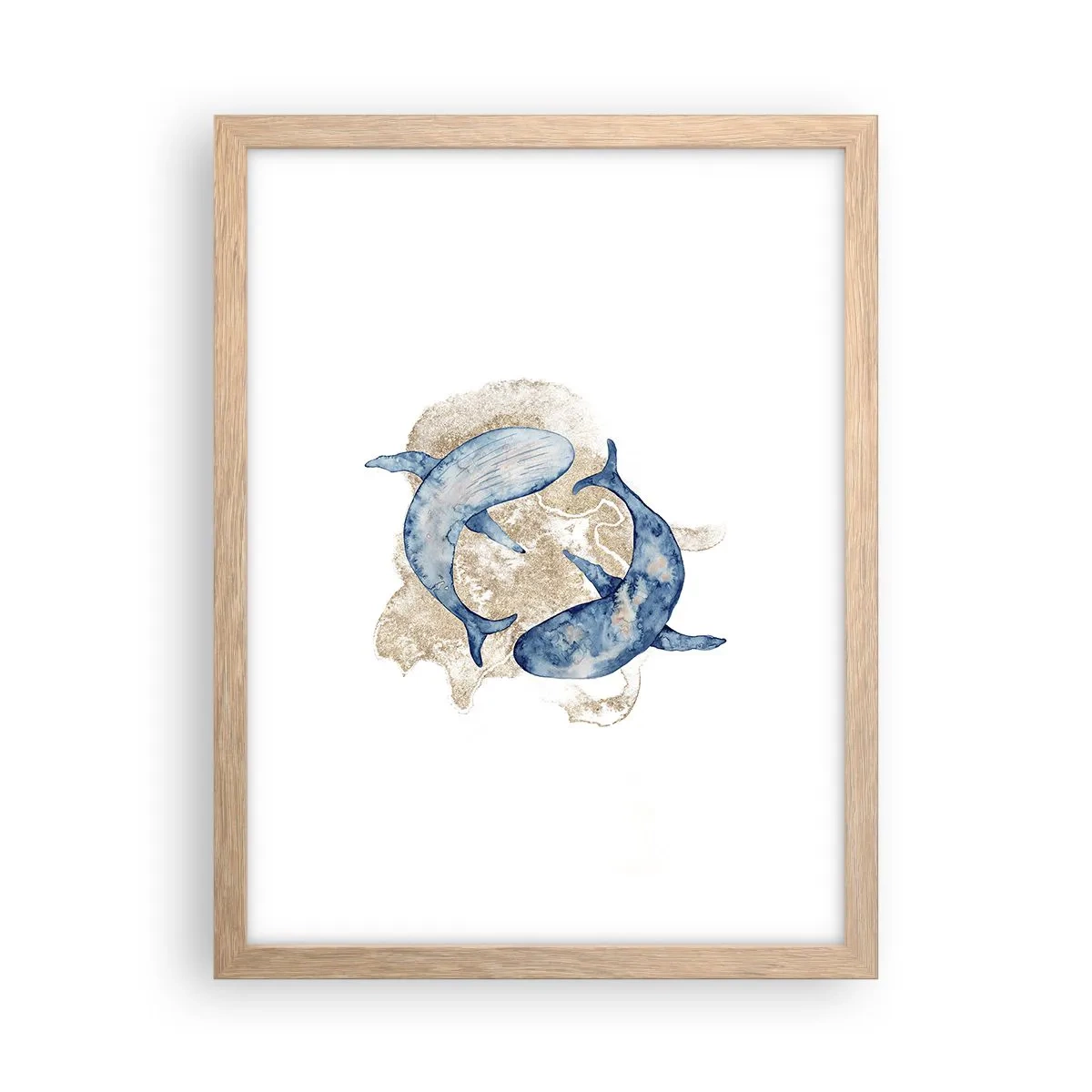 Poszter világos tölgy keretben - Barátság vagy szerelem? - 30x40 cm