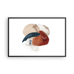 Poszter fehér keretben - Ovális kompozíció - 91x61 cm