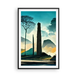 Poszter fehér keretben - Mindíg magasabbra és magasabbra - 61x91 cm