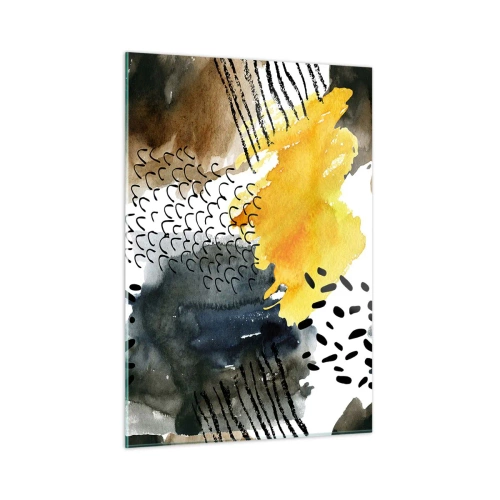 Üveg kép - Az elemek találkozása - 50x70 cm