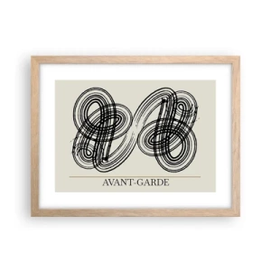 Poszter világos tölgy keretben - Spontán jött ki - 40x30 cm