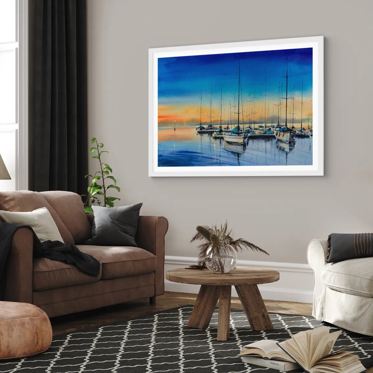 Poszter fekete keretben - Egy szép nap vége - 100x70 cm