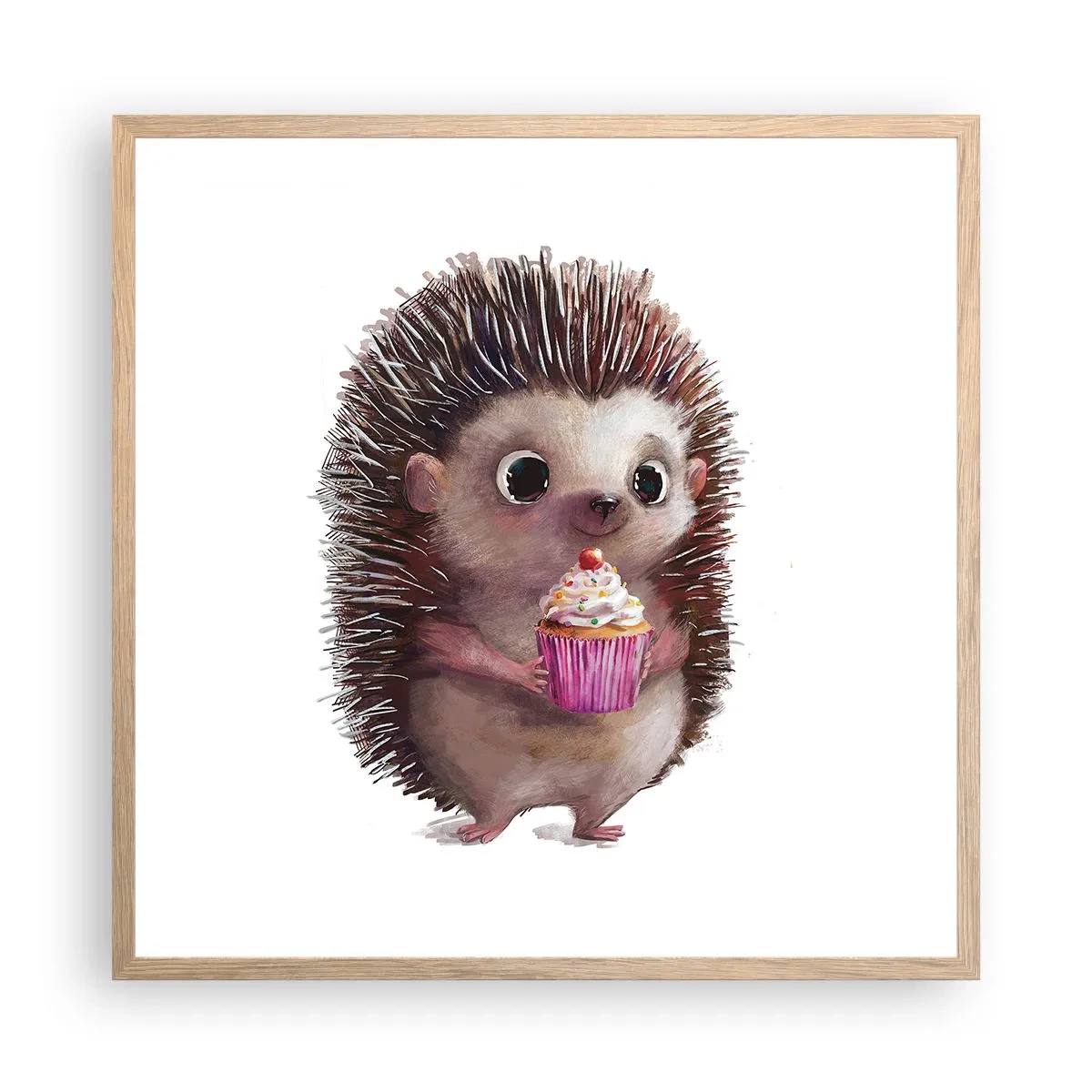 Poszter világos tölgy keretben - Ünnep van minden nap - 60x60 cm