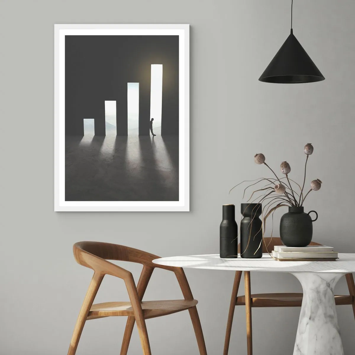 Poszter fekete keretben - Siker - egy benyomás - 61x91 cm