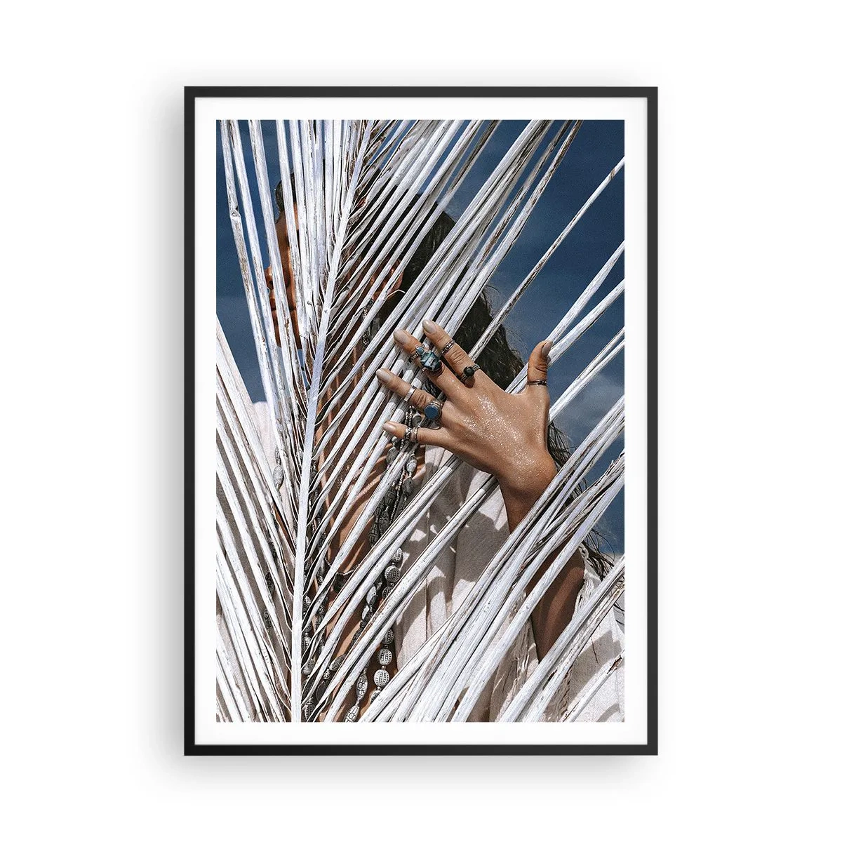 Poszter fehér keretben - Sámán asszonya? - 70x100 cm