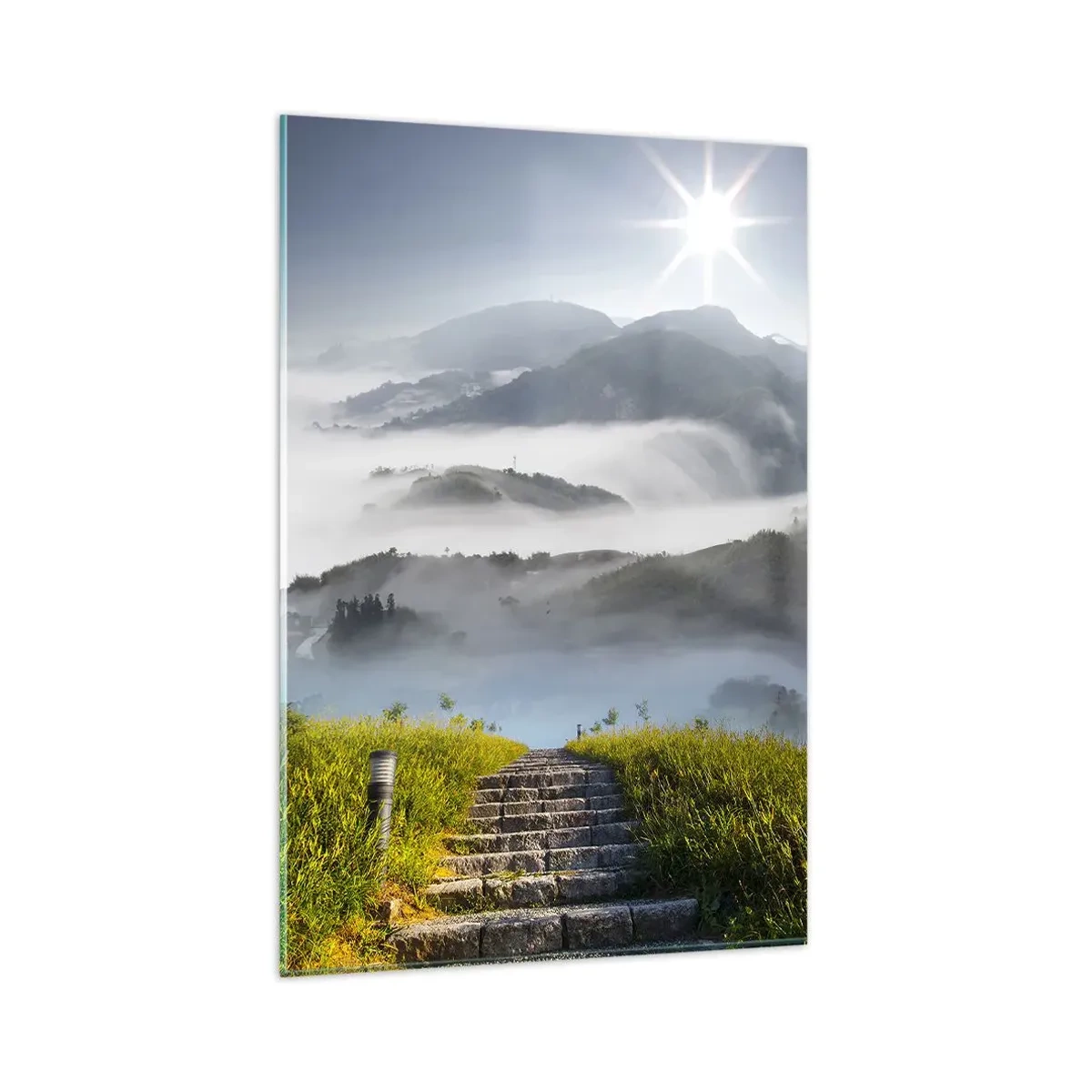 Üveg kép - Még mindig fel a felhők felé - 80x120 cm