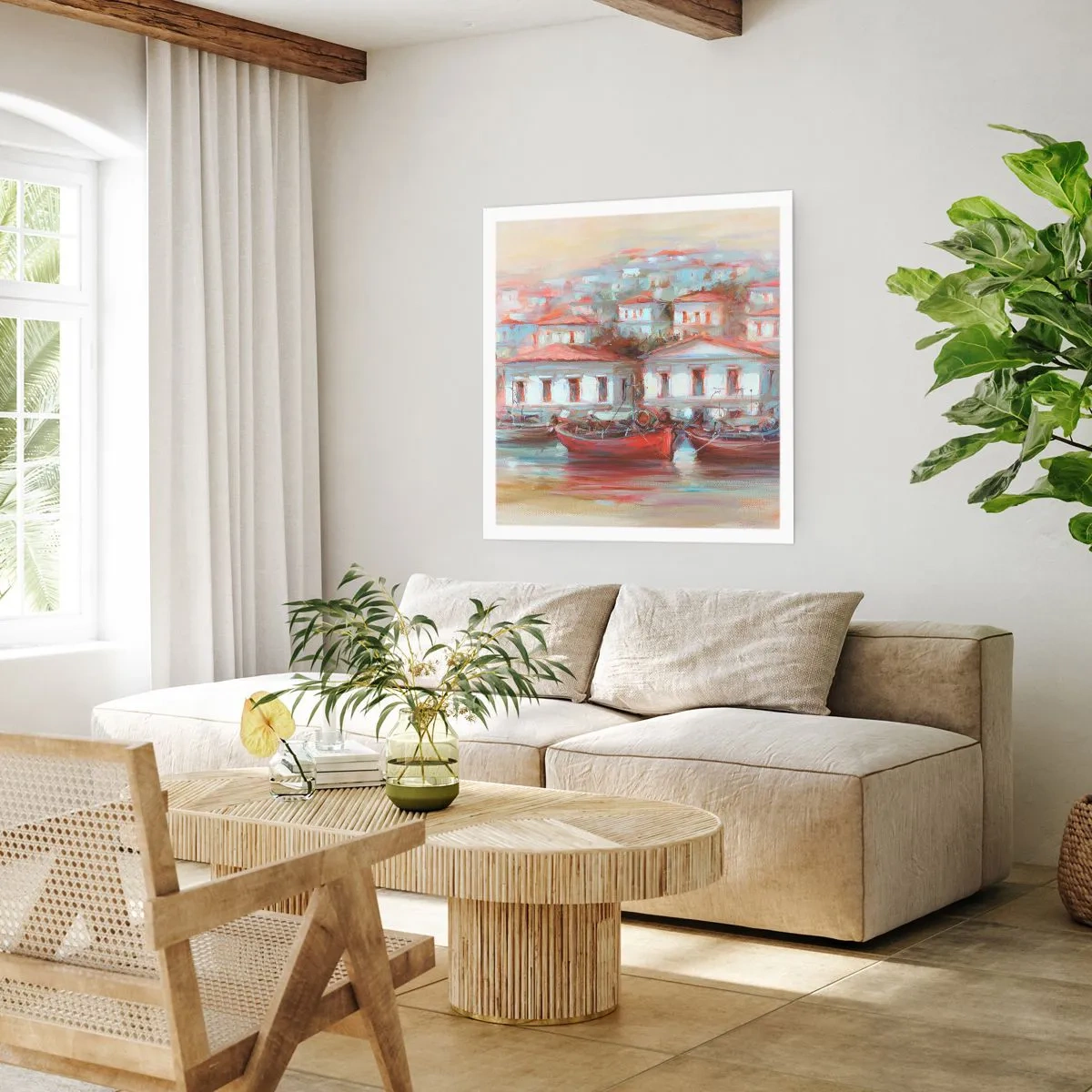 Poszter - Boldog kisváros - 40x40 cm